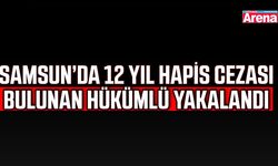 Samsun’da 12 yıl hapis cezası bulunan hükümlü yakalandı