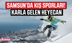Samsun’da kış sporları! Karla gelen heyecan