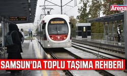 Samsun'da toplu taşıma rehberi