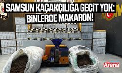 Samsun kaçakçılığa geçit yok: Binlerce makaron!