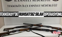 Tekkeköy’de ruhsatsız silah operasyonu