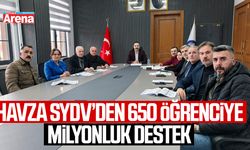 Havza SYDV’den 650 öğrenciye milyonluk destek