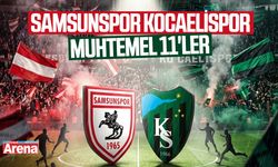Samsunspor Kocaelispor maçı muhtemel 11'ler
