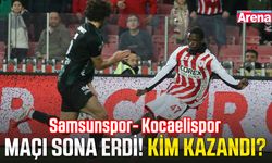 Samsunspor-Kocaelispor maçı sona erdi! Kim kazandı?