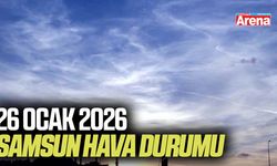 26 Ocak 2026 Samsun hava durumu