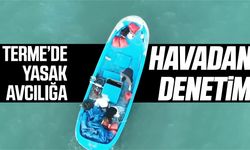 Terme’de yasaklı avcılığa havadan denetim