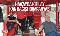 Havza’da Kızılay kan bağışı kampanyası