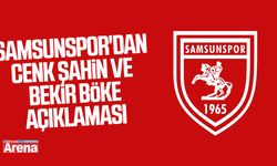Samsunspor'dan Cenk Şahin ve Bekir Böke açıklaması