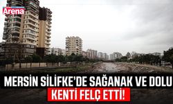 Mersin Silifke’de sağanak ve dolu kenti felç etti