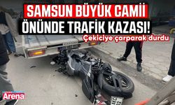 Samsun Büyük Camii önünde trafik kazası!