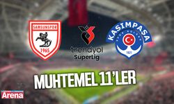 Kasımpaşa – Samsunspor muhtemel 11'ler