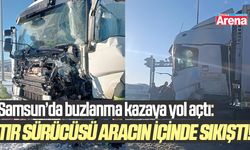 Samsun'da buzlanma kazaya yol açtı!