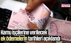 Kamu işçilerine verilecek ek ödemelerin tarihleri açıklandı