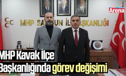 MHP Kavak İlçe Başkanlığında görev değişimi