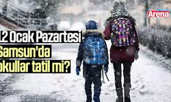 12 Ocak Pazartesi Samsun'da okullar tatil mi?