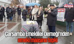Çarşamba Emekliler Derneği'nden emeki maaşına tepki