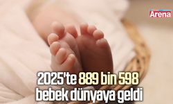 2025'te 889 bin 598 bebek dünyaya geldi