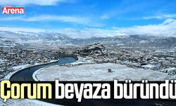 Çorum beyaza büründü
