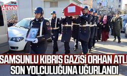 Samsunlu Kıbrıs Gazisi Orhan Atlı son yolculuğuna uğurlandı