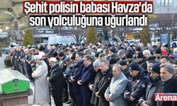 Şehit polisin babası Havza'da son yolculuğuna uğurlandı