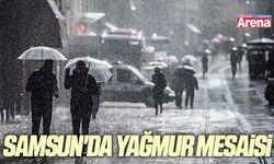 Samsun'da yağmur mesaisi