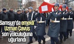Samsun'da emekli Uzman Çavuş son yolculuğuna uğurlandı