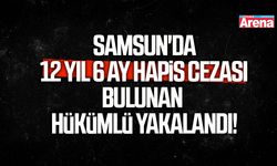 Samsun'da 12 yıl 6 ay hapis cezası bulunan hükümlü yakalandı!