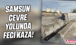 Samsun'da çevre yolunda feci kaza: Yaralılar var