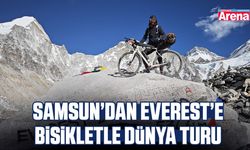 Samsun’dan Everest’e bisikletle dünya turu