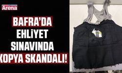 Bafra’da ehliyet sınavında kopya skandalı!