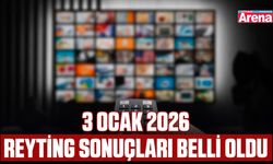 3 Ocak 2026 reyting sonuçları belli oldu