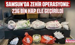 Samsun'da zehir operasyonu: 236 bin hap ele geçirildi