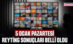 5 Ocak Pazartesi reyting sonuçları belli oldu