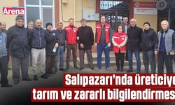 Salıpazarı’nda üreticiye tarım ve zararlı bilgilendirmesi
