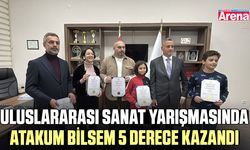 Uluslararası sanat yarışmasında Atakum BİLSEM 5 derece kazandı
