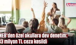 MEB’den özel okullara dev denetim: 83 milyon TL ceza kesildi