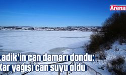 Ladik’in can damarı dondu: Kar yağışı can suyu oldu