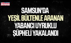 Samsun'da yeşil bütenle aranan şüpheli yakalandı