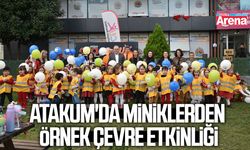 Atakum'da miniklerden örnek çevre etkinliği
