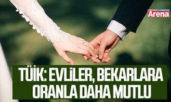 TÜİK: Evliler, bekarlara oranla daha mutlu