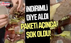 İndirimli diye aldı paketi açınca şok oldu!