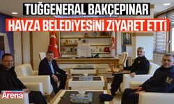Tuğgeneral Bakçepınar'dan Havza Belediyesini ziyaret etti