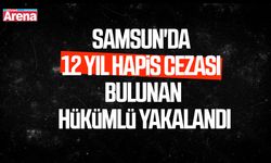 Samsun'da 12 yıl hapis cezası bulunan hükümlü yakalandı
