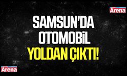 Samsun'da otomobil yoldan çıktı!