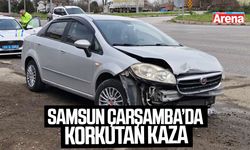 Samsun Çarşamba’da korkutan kaza