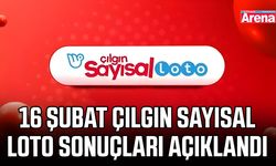 16 Şubat Çılgın Sayısal Loto sonuçları açıklandı