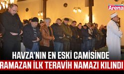 Havza’nın en eski camisinde Ramazan ilk teravih namazı kılındı