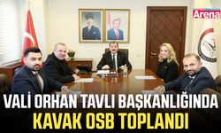 Vali Orhan Tavlı Başkanlığında Kavak OSB toplandı