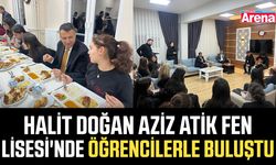Halit Doğan Aziz Atik Fen Lisesi'nde öğrencilerle buluştu