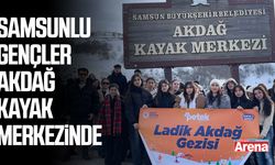 Samsunlu gençler Akdağ Kayak Merkezinde